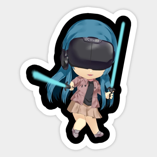 Beat saber girl Sticker by Marcus 